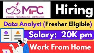 Data Analyst Hiring Now I Data Analyst jobs work from home I Data Analyst jobs for freshers in india