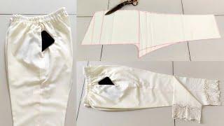 Pocket Trouser Pant Cutting and Stitching Tips for Beginners | How to Make Palazzo Pant with Pocket