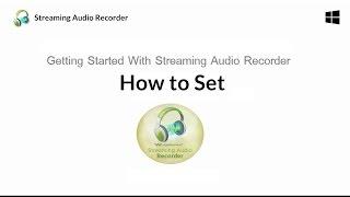 How to set Streaming Audio Recorder