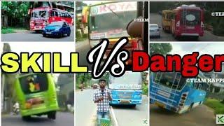 Kerala Private Bus Danger and Skilled Driving and Overtaking