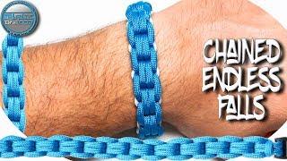DIY Paracord Bracelet Chained Endless Falls World Of Paracord How to make Paracord Bracelet Chained