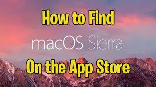 How to Find Mac OS X Sierra in the App Store when you can only see Mojave