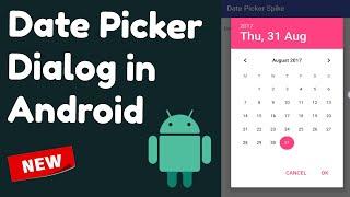 How to Create DatePickerDialog in Android App  | Android Studio Tutorials