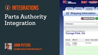 Shop-Ware Parts Authority Integration