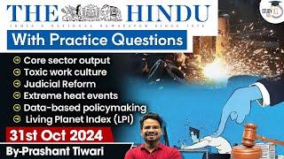 The Hindu Newspaper Analysis | 31 Oct 2024 | Current Affairs Today | Daily Current Affairs | StudyIQ