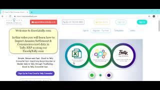 Import Amazon Settlement & Commission data to Tally using Excel4Tally.com