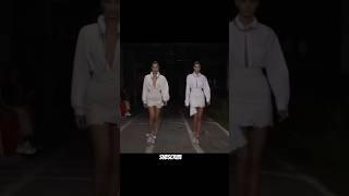 Bella Hadid & Kendall Jenner opening the off-white SS'19 #bellahadid #kendalljenner #shorts #viral