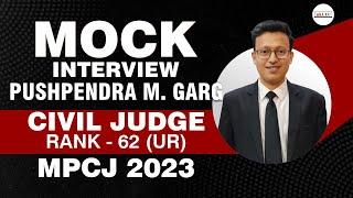 Mock Interview Civil Judge Mr Pushpendra M Garg By ALEC For Judiciary #interview