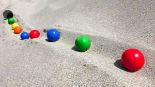 Marble Run Enjoyed in Nature  Fun Time with Rolling Balls