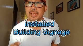 Installing Building Signage with Lightings, Chief Meloy