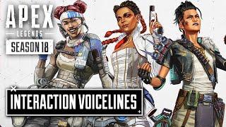 *NEW* LIFELINE MAD MAGGIE and LOBA Interaction Voicelines - Apex Legends Season 18