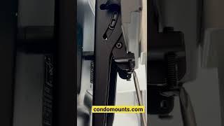 How to Remove safety screw to unlock tv from stuck position? Condomounts #tvmount #wallmount