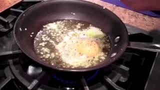 Jeffrey Saad Making Garlic, Black pepper and Parmesan Fried Egg