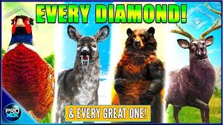 Every Species. All Diamonds & Great Ones! | theHunter Call of the Wild Montage