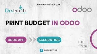 How to Print budget in Odoo | #Odoo | #Odootutorials