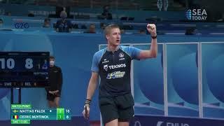 Sweden Beat Belgium 3 - 0 in Table Tennis