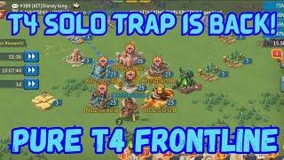 190M T4 Solo Trap Is Back! Solo Trapping Is Fun! Lords Mobile
