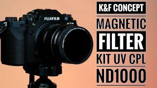 K&F Concept Magnetic Lens Filter Kit - UV CPL ND1000