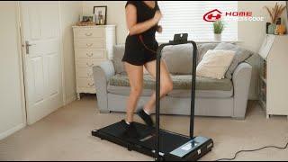 HomeFitnessCode -  2 in 1 Folding Treadmill 1-10km/h, Under Desk Treadmill