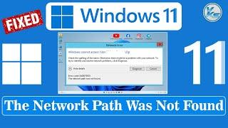  How To Fix The Network Path Was Not Found || Error Code 0x80070035 || Windows 11