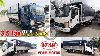 Xe tải 3T5 thùng dài 6 mét | Veam VT340S 3,5 Tấn đời 2021