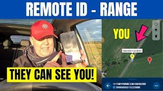 Remote ID Range  How far AWAY can someone SPOT YOU with the Drone Scanner App 