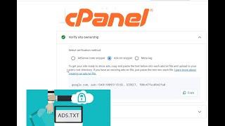 How to add ads txt file in cPanel : Google Website verification