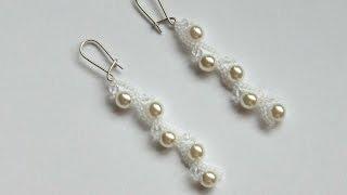 How To Make Long Earrings With Pearls - DIY Crafts Tutorial - Guidecentral