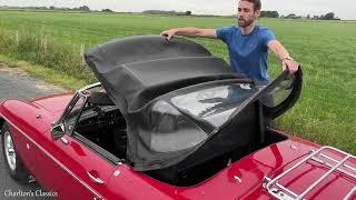 MGB Roadster - Stowing the Hood