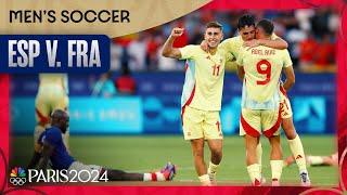 Spain SURVIVES France's comeback effort to win men's soccer final | Paris Olympics | NBC Sports