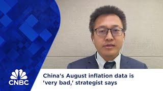 China's August inflation data is 'very bad,' strategist says