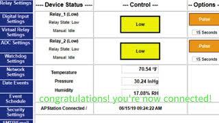 uSwitch CS WIFI/Ethernet Web-Based Relay I/O Controller - Ethernet Connection