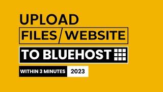 How To Upload Files To Bluehost 2024 | Upload Html Website To Bluehost | WP Charm