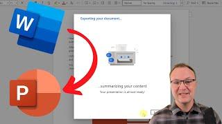 How to Turn your Microsoft Word into a PowerPoint in Seconds