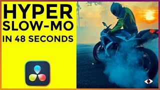 HYPER Slow Motion Effect In 48 SECONDS | DaVinci Resolve 18