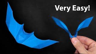 Origami Flapping Bat - How to Fold - Halloween