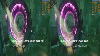 I3 9100F + GTX 1650 SUPER Vs I3-9100F + 1060 3Gb TEST IN 8 GAME IN 2020