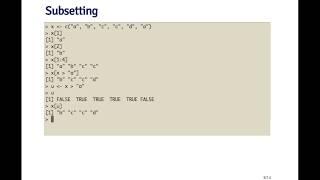 R Programming - Subsetting R Objects: Basics by Johns Hopkins University