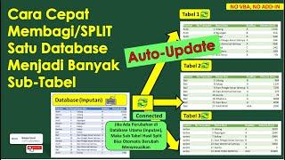 How to Split One Sheet to Multiple in Excel (Auto-Update) | Excel Tricks | Power Query