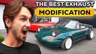 THE BEST CAR...GETS THE BEST EXHAUST MOD! - Two Mazda Miatas with Valvetronic Universal Mufflers!