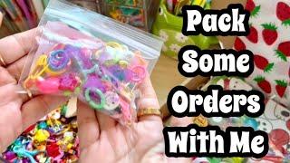 Pack A Junk Journal Charm and Journal Supplies Order With Me / Real Time Small Biz ASMR Video