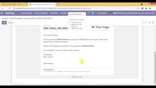 Hide or Disable online viewing button for invoice in email - Odoo