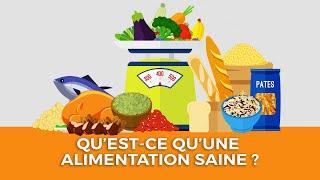 Qu'est-ce qu'une alimentation saine?