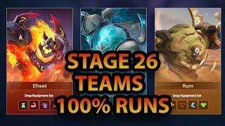 Infinite Magicraid : DWARVEN DUNGEONS STAGE 26 - 100% TEAMS !! SHOWCASE !!