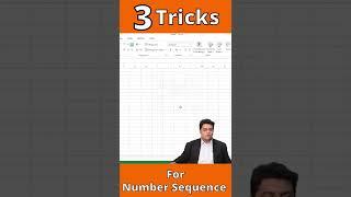 3 Tricks in MS Excel For Number Sequence | Excel Hack ️| #shorts #ashortsaday #prideeducare