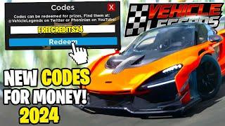 *NEW* ALL WORKING CODES FOR VEHICLE LEGENDS IN 2024! ROBLOX VEHICLE LEGENDS CODES