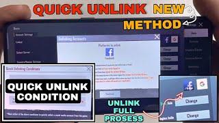 Quick Unlink || How to unlink facebook from bgmi without 7 days || How to unlink facebook from pubg