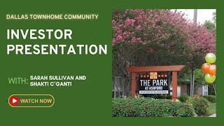 Multifamily Real Estate Investment Webinar: The Park at Ashford - Full Presentation & Q&A