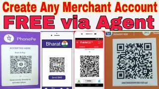 Create Any Merchant Account FREE via Agent | Amazon, Phonepe,Airtel, Bharatpe Merchant  Free via Agn