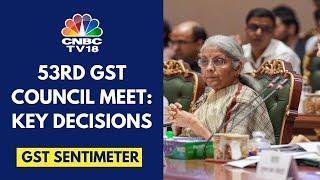 Clarity On Retrospective GST Action, New Exemptions In The 53rd GST Council Meet | CNBC TV18